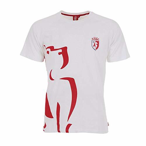 Lugar Camiseta Graphic Dogo Lille niño – Licencia Oficial Losc – Blanco