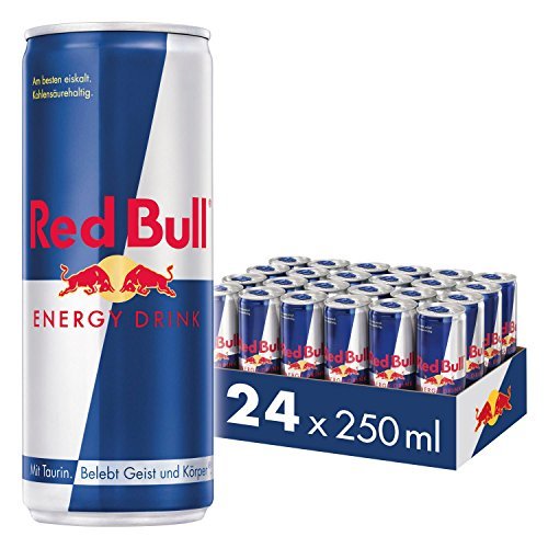 Social Red Bull Bebida Energética - Paquete de 24 x 250 ml -