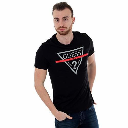 GUESS Camiseta Hombre S Negro M81I13I3Z00-A996