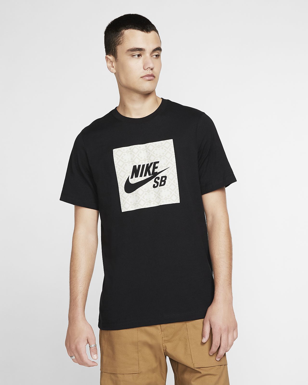 Product T-shirt de skateboard com logótipo Nike SB para homem