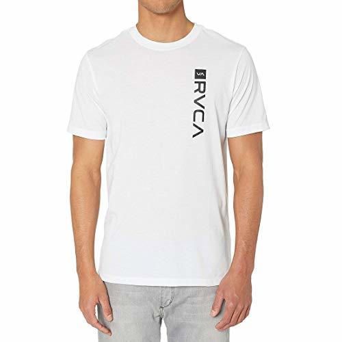 RVCA Men's Box Drirelease Short Sleeve T Shirt White XL