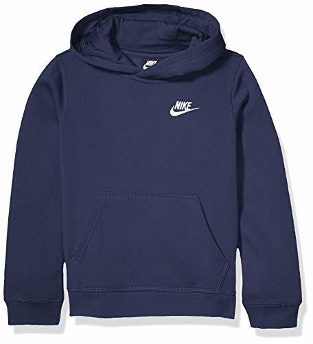 Fashion Nike Sportswear Club Hoodie Boys Sudadera con Capucha, Niños, Azul