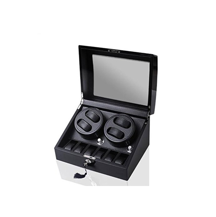 Electrónica Watch Winder,Cajas giratorias para Relojes Cargador Fibe Winder Cases 4