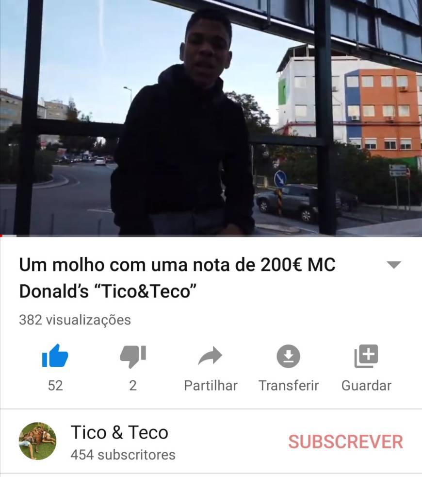 "COMPREI 1 MOLHO COM UMA NOTA DE 200 EUROS MC DONALD'S"
