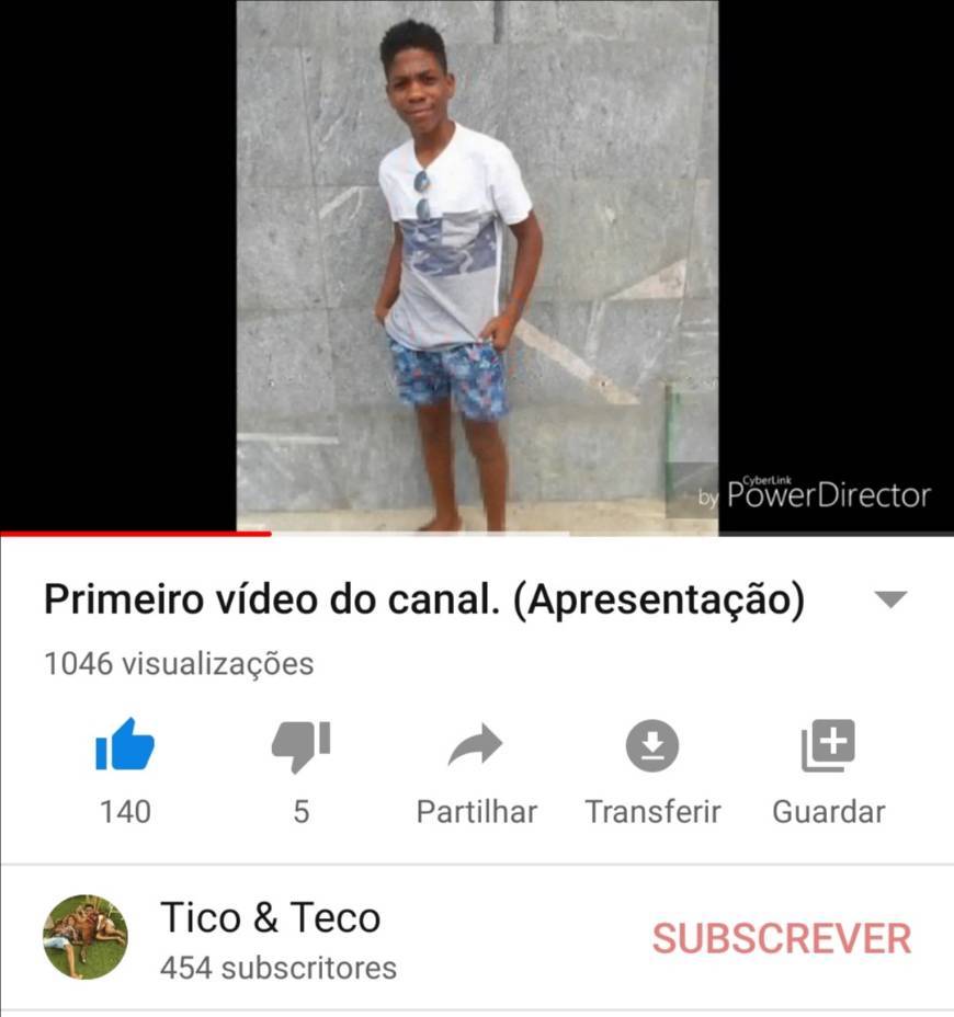 Primeiro video do canal