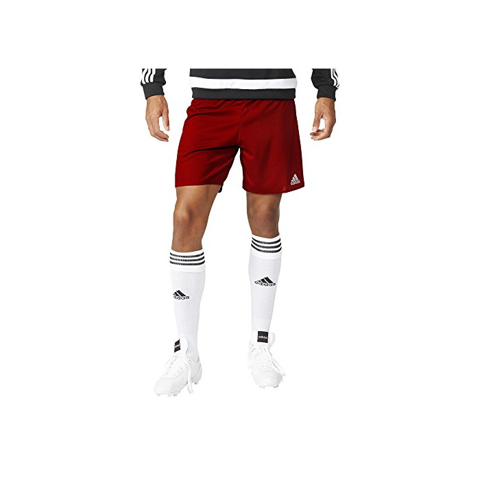 Fitness adidas Parma 16 Intenso Pantalones Cortos para Fútbol, Hombre, Rojo/Blanco