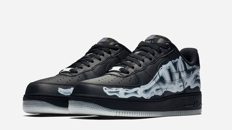 Nike Air force 1 low black skeleton