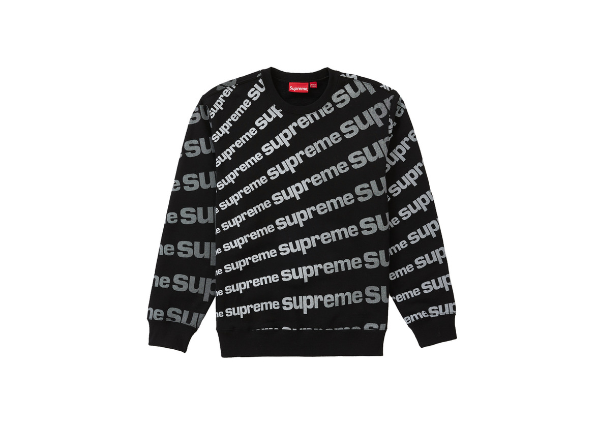 Products Supreme radial crewneck black