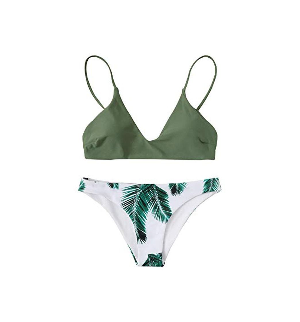 Product DIDK Mujer Conjunto De Bikini Estampado