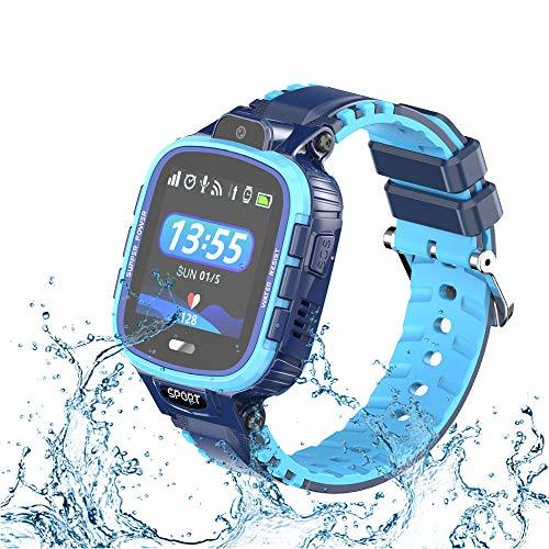 Electronic 9Tong Cámara Impermeable para Niños Reloj Inteligente Pantalla Táctil GPS Rastreador de