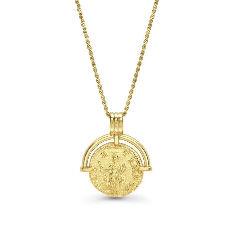Social LUCY WILLIAMS GOLD ROMAN ARC COIN NECKLACE | MISSOMA