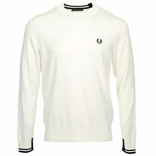 Fred Perry Abstract Tipped Crew Neck Jumper