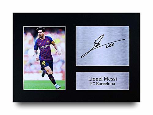 Elemento de la categoría hogar HWC Trading Lionel Messi A4 Sin Marco Regalo De Visualización De Fotos