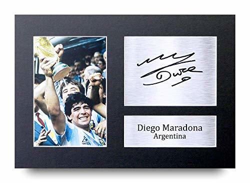 HWC Trading Diego Maradona A4 Sin Marco Regalo De Visualización De Fotos