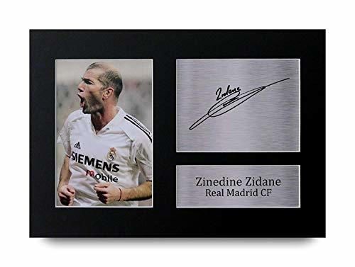 HWC Trading Zinedine Zidane A4 Sin Marco Regalo De Visualización De Fotos
