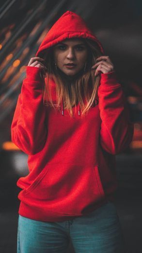 Social Hoodie vermelho