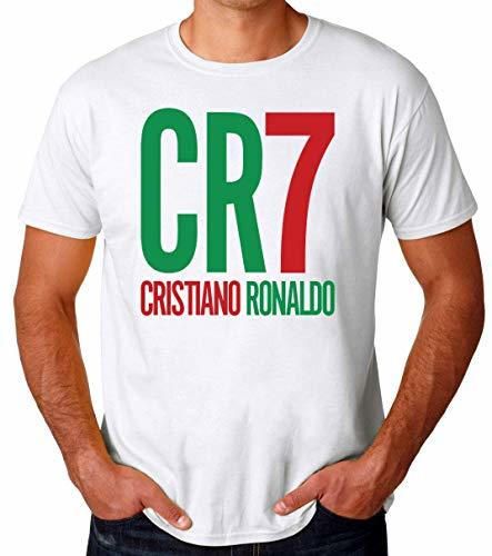 Wicked Design CR7 Cristiano Ronaldo Camiseta para Hombres X-Large