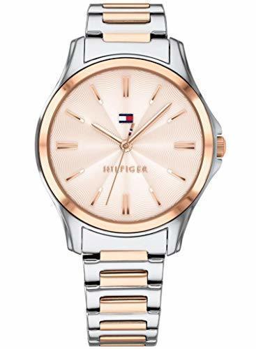 Social Tommy Hilfiger Reloj Analógico para Mujer de Cuarzo con Correa en Acero