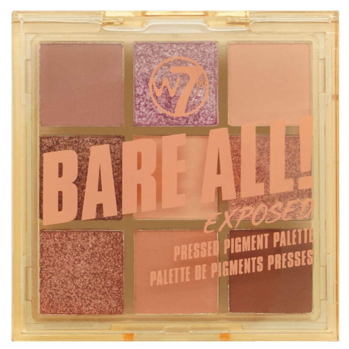 Moda Paleta Bare All Pressed Pigment Palette Exposed W7 precio