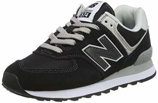 New Balance WL574EB, Zapatillas Mujer, Negro