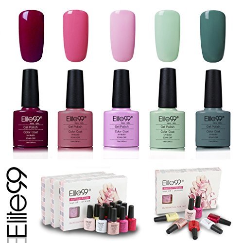 Social Elite99 Esmalte de Uñas Semipermanente Uñas de Gel UV LED Kit de
