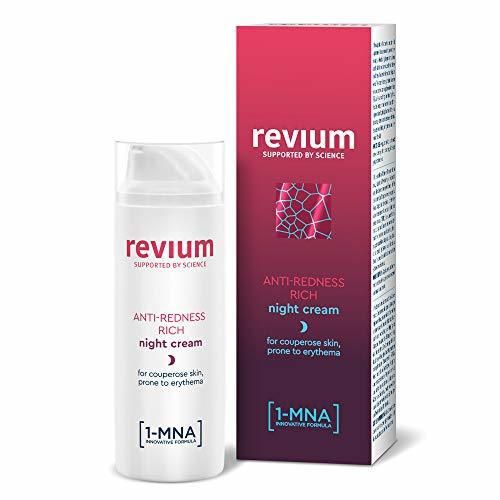 Revium - Crema de noche enriquecida antirrojeces para pieles propensas al eritema