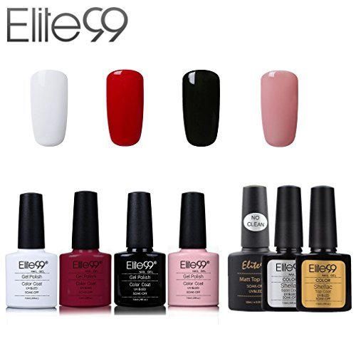 Elite99 Esmalte de Uñas Semipermanente Uñas de Gel UV LED Kit de