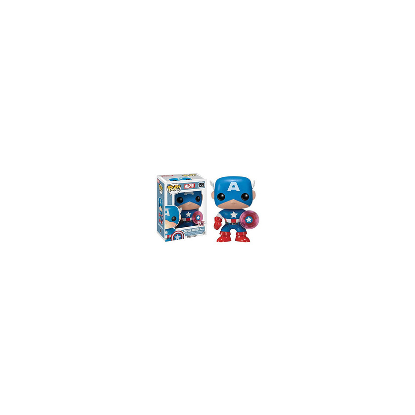 Game Funko- Pop Marvel: Endgame-Captain America w/BrokenShield & Mjolnir Capt A w/BrokenShield&Mjolnir Colctib