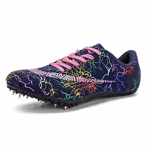 FJJLOVE Zapatillas de Atletismo Unisex Zapatillas de Cricket de Alta Elasticidad Zapatillas