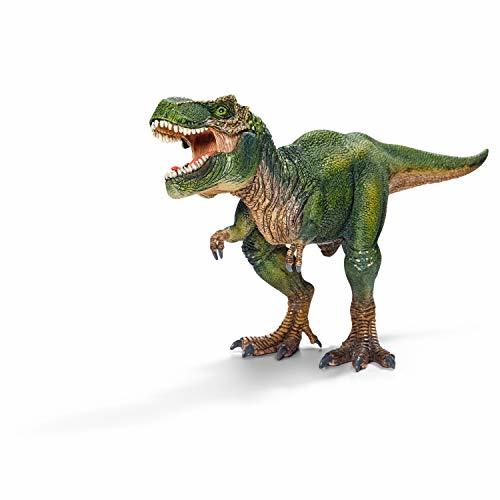 Lugar Schleich- Figura dinosaurio Tiranoraurio Rex, Mandíbula inferior articulada, Color Verde, 14 cm