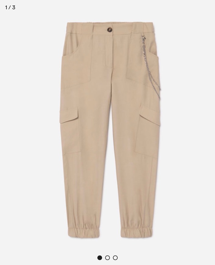 Fashion Calça cargo fluidas 