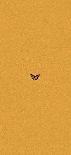 Wallpaper amarelo com borboleta