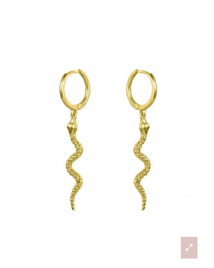 Moda PENDIENTES SERPIENTE ORO