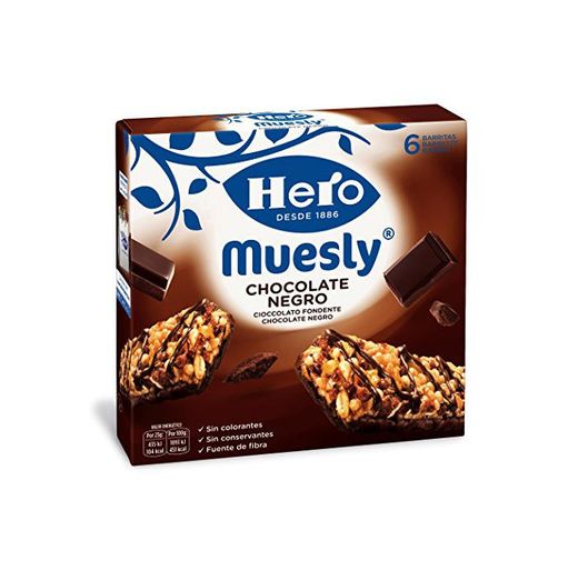 Hero - Muesly Choco.Negro Est. 6x23 gr - Pack de 5
