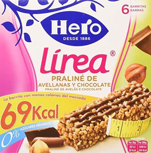 Hero Línea Barritas Praliné de Avellanas con Chocolate con Solo 69 Calorías