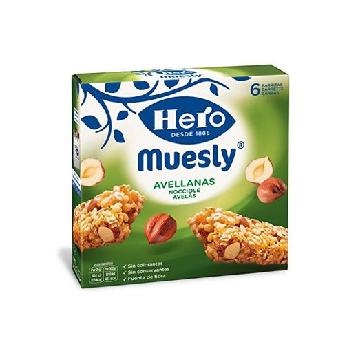 Hero  - Barritas de  Muesly, Energía Avellanas - 1 pack