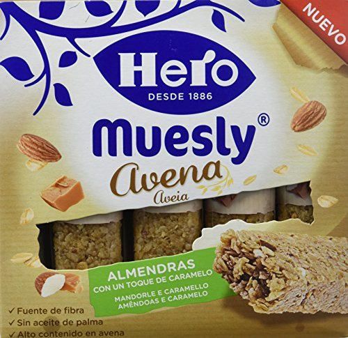 Hero Muesly Barrita de Avena con Almendras y Caramelo