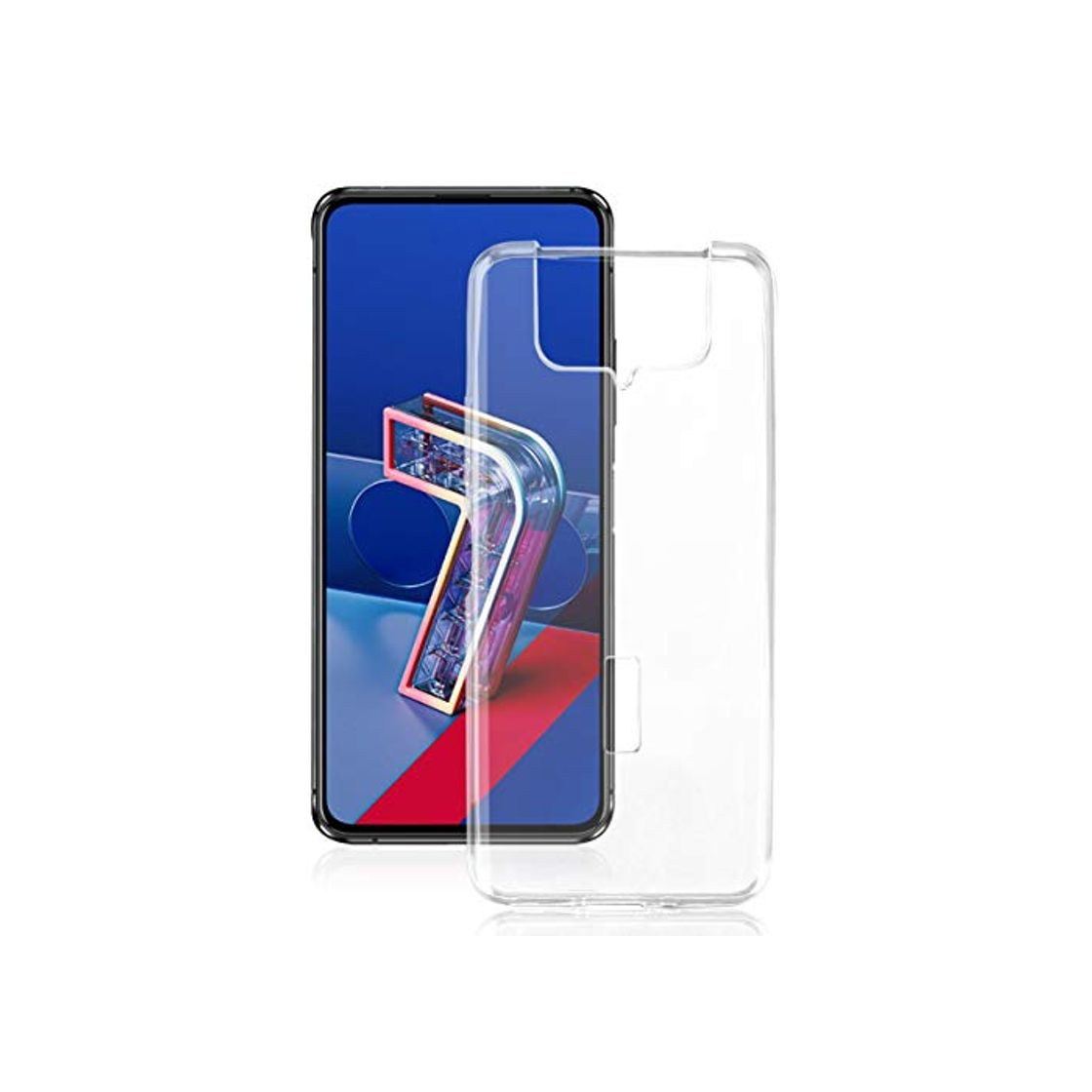 Product ROVLAK Funda para ASUS Zenfone 7 Pro Case Slim Transparente con Función