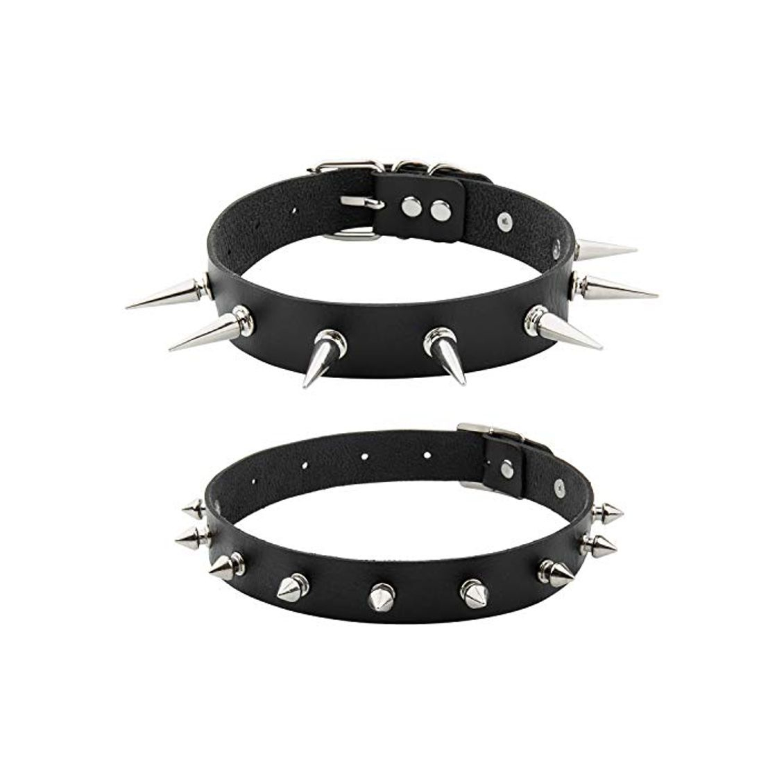 Moda PU Cuero Punk Remache Collar