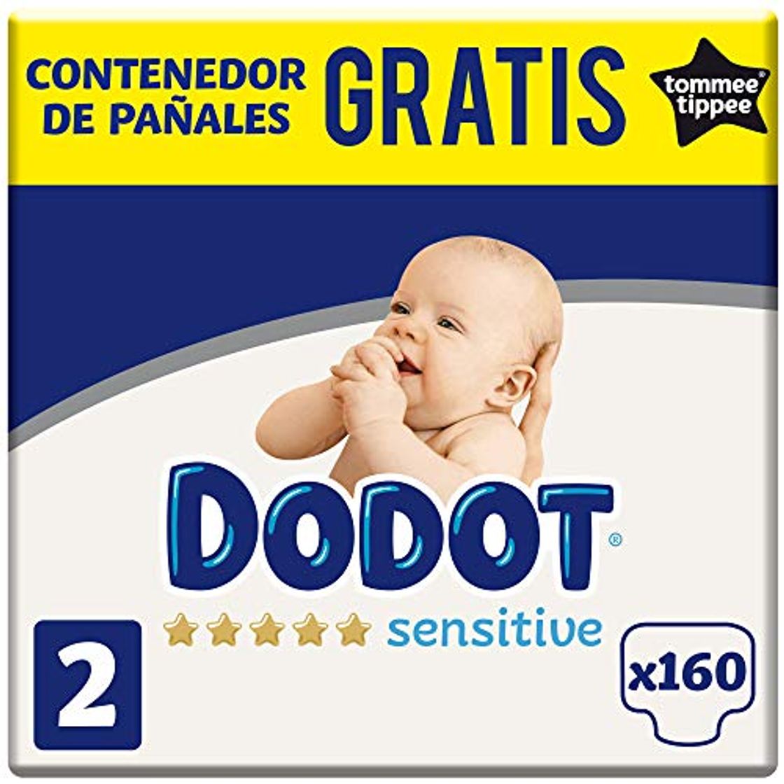 Producto Dodot Sensitive Pañales Talla 2, 4-8 kg, 160 Pañales