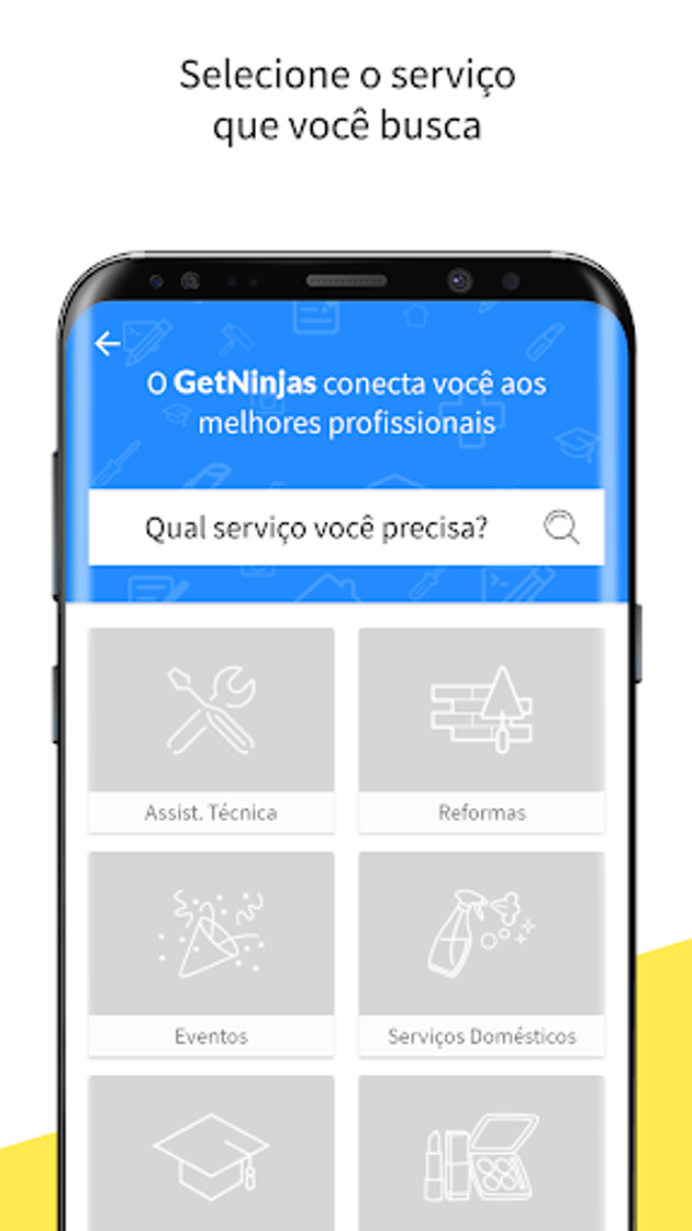 App GetNinjas - Serviços para você