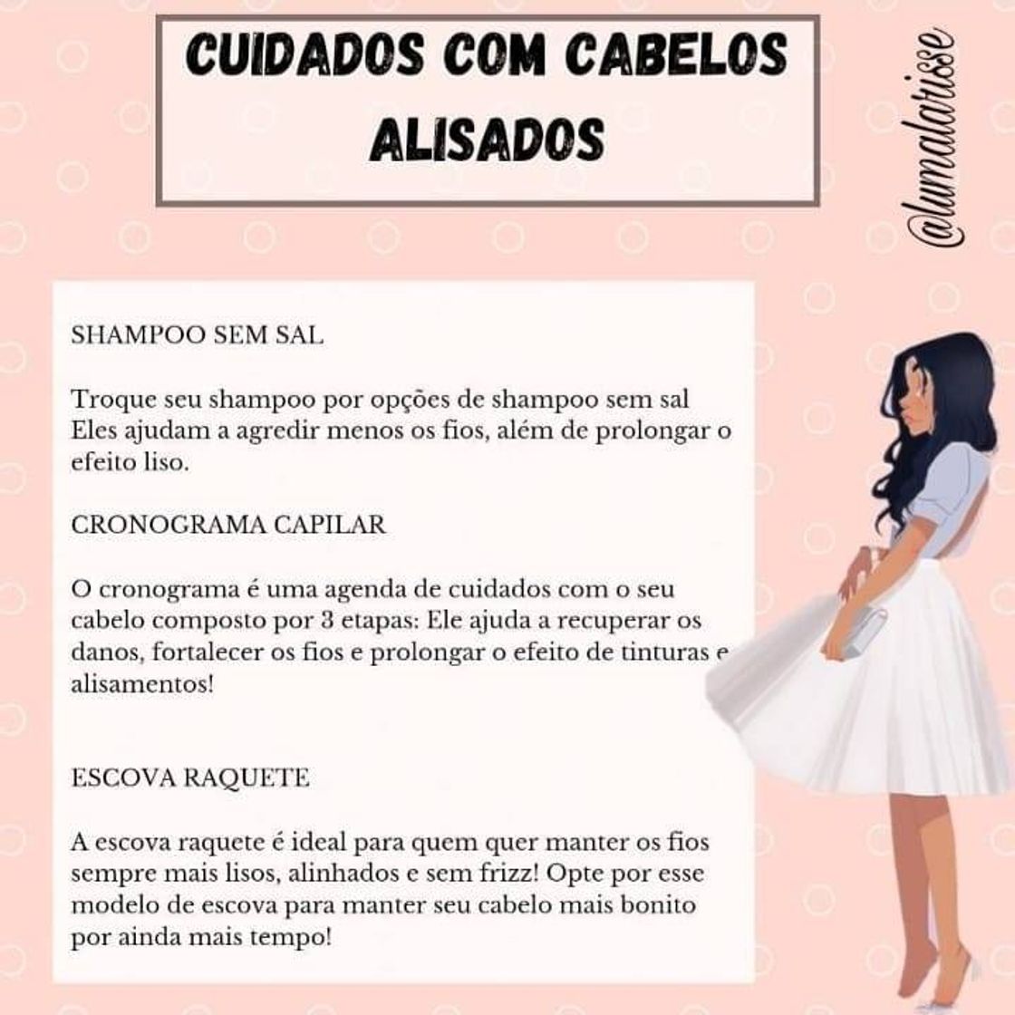 Moda Dicas para cabelo  alisado 