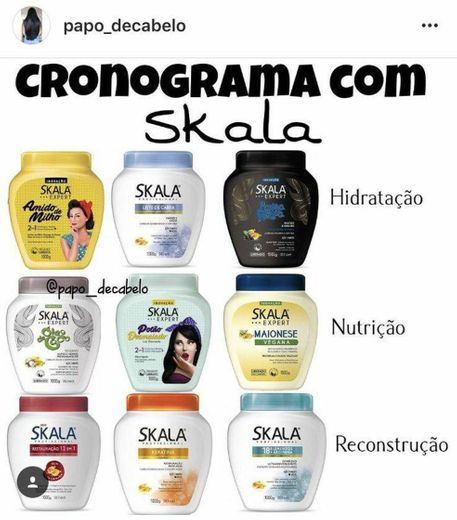 máscaras para fazer o cronograma capilar! 💆‍♀️