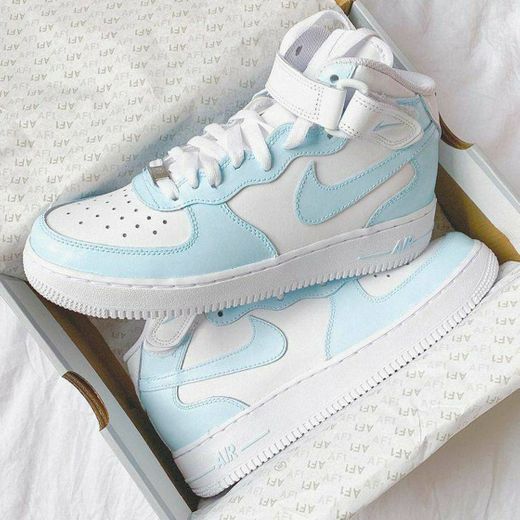 tênis nike branco com azul claro 💙😍