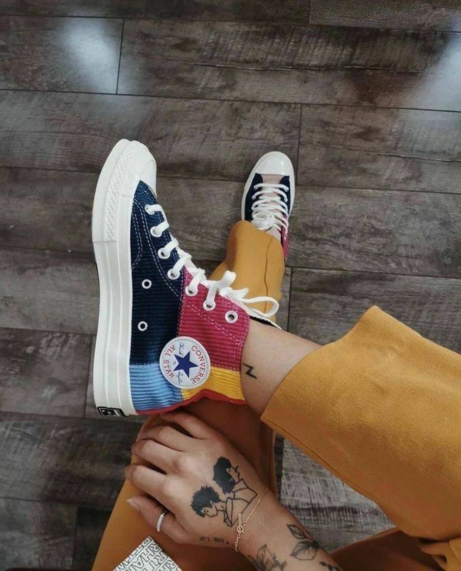 Moda Converse Patchwork aveludado