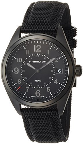 Place Hamilton Reloj Analogico para Hombre de Cuarzo con Correa en Tela H68401735