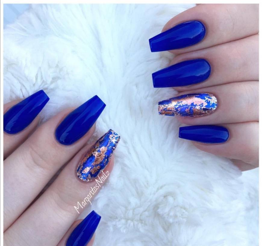 Social Blue nails 💙💙