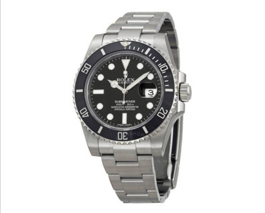 Fashion Oyster Perpetual Submariner Black Dial Black Cerachrom Bezel