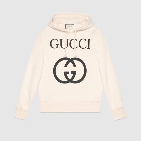 Hooded sweatshirt with Interlocking G