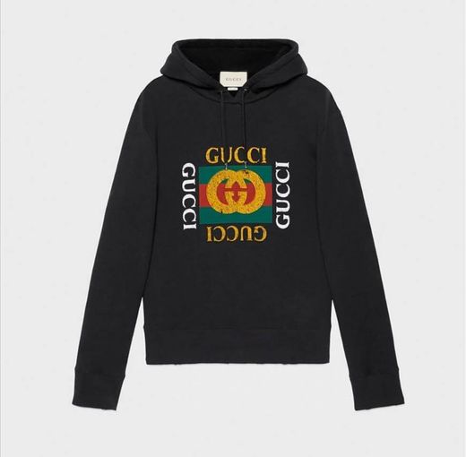 Moletom oversize com logotipo da Gucci


